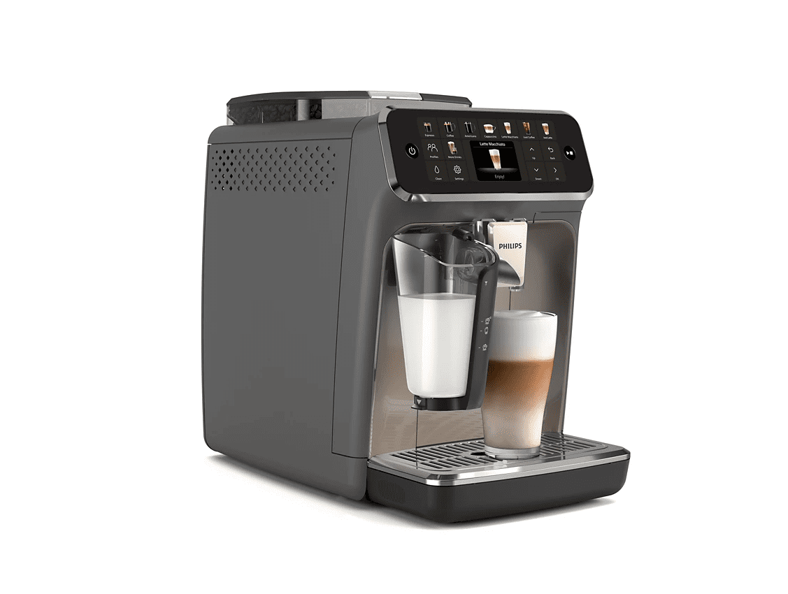  Open Box  Philips 5500 Fully Automatic Espresso Machine   LatteGo Milk System  20 Coffee Varieties  Intuitive Touch Display  SilentBrew  Ceramic Grinder  AquaClean Filter   Grey Chrome   EP5544/90