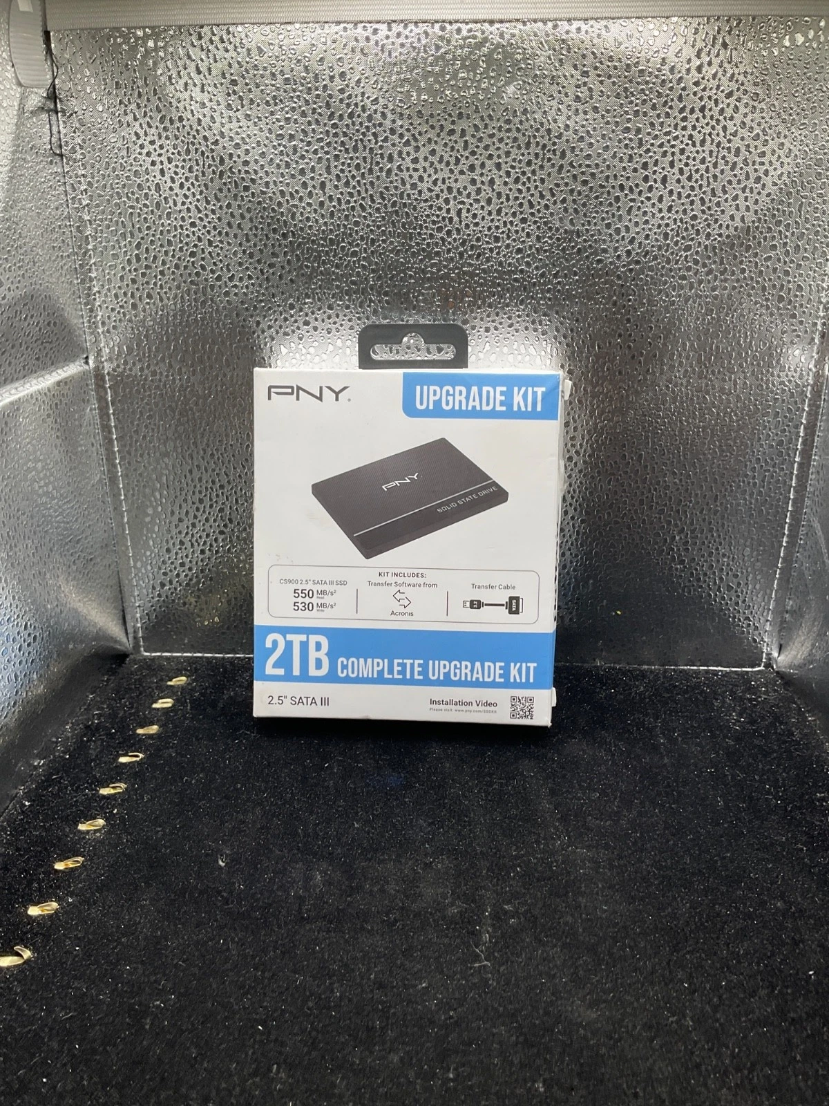 PNY CS900 2TB 2.5" SATA III SSD interno - Kit completo de actualización con cable de transferencia y software - Hasta 550/530 MB/s - Actualización de PC/portátil/HDD para usuarios diarios, creadores y