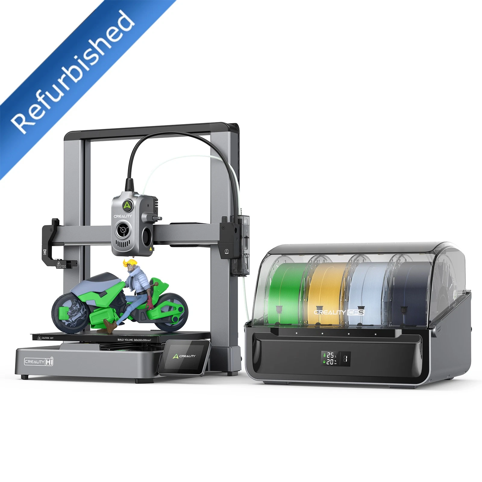  Refurbished Creality Hi Combo 3D Printer with CFS Automatic Filament Selection