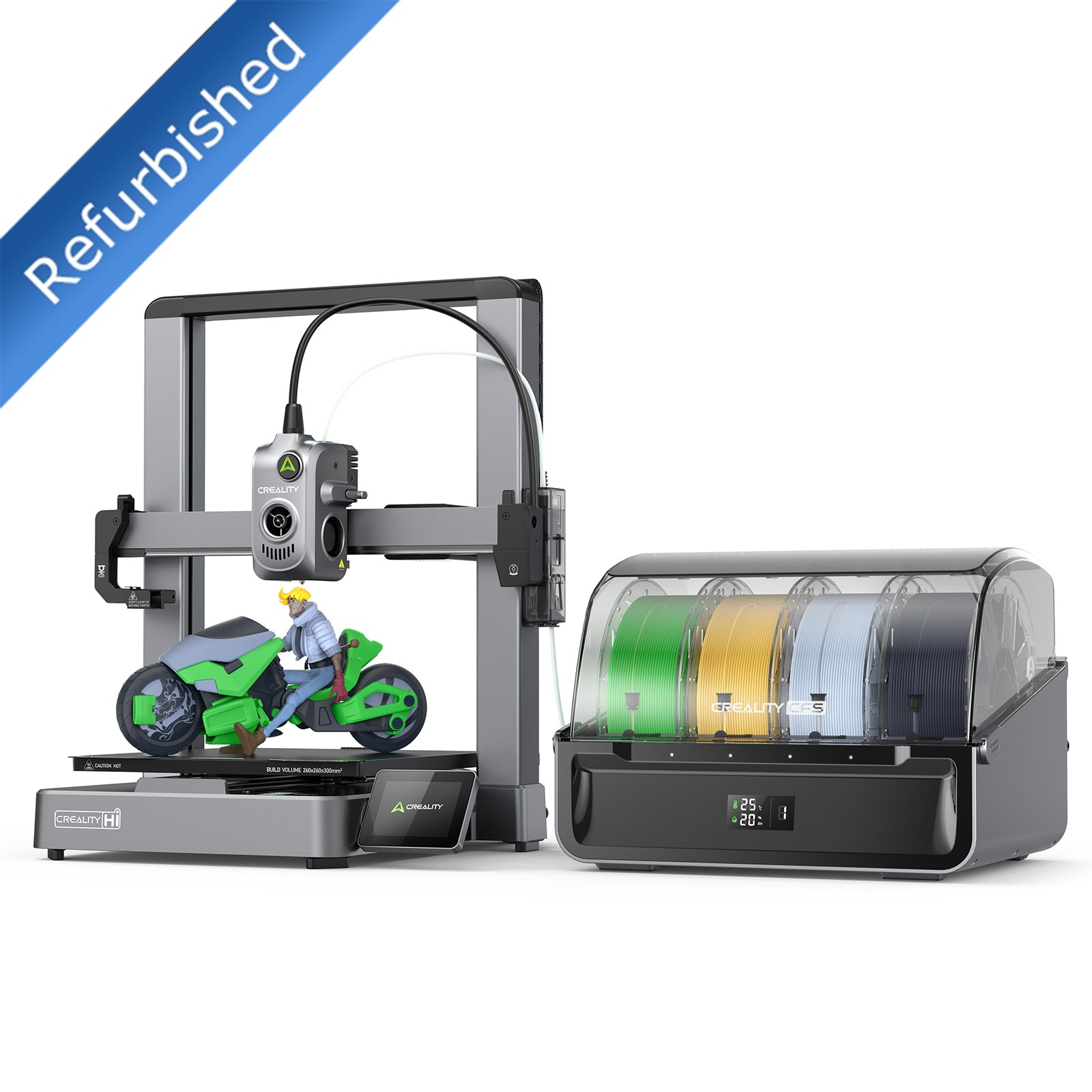  Refurbished Creality Hi Combo 3D Printer with CFS Automatic Filament Selection