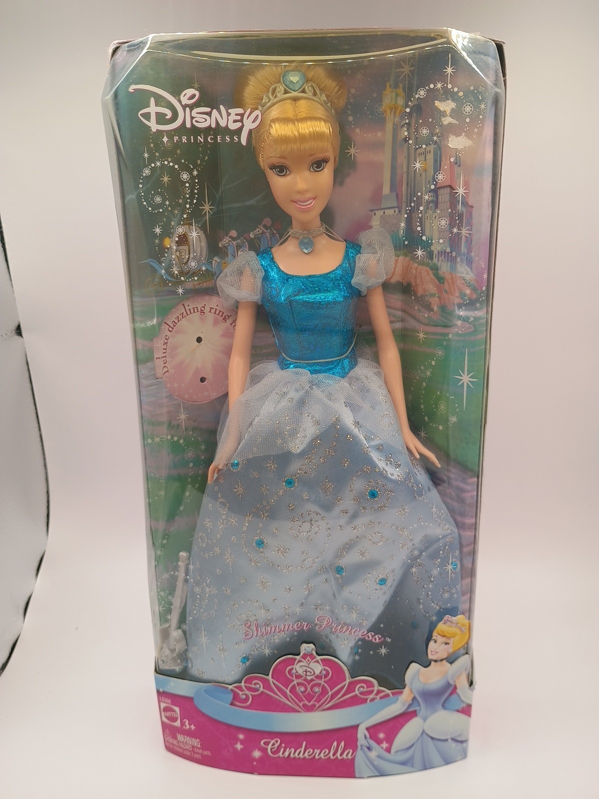   Disney Shimmer Princess Cinderella Barbie Doll Mattel 2007 