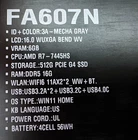 NEW ASUS TUF FA607NUG 16" AMD Ryzen 7 7445HS/16GB/512GB/RTX4050 Gaming Laptop