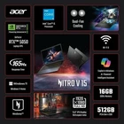 💥NUEVO💥 Portátil para juegos Acer Nitro V RTX 5050/165Hz 16GB RAM/512 SSD Envío rápido