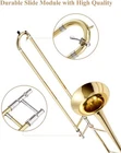    Eastar Tenor Slide Bb Trombone B Flat Brass Trumpet Set Student School Band