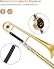   Eastar Tenor Slide Bb Trombone B Flat Brass Trumpet Set Student School Band
