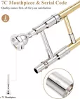    Eastar Tenor Slide Bb Trombone B Flat Brass Trumpet Set Student School Band