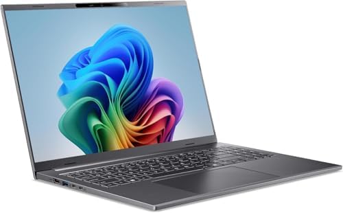 acer Aspire 16 AI Copilot  Laptop 16 WUXGA IPS Touch   Intel Core Ultra 9 288V  Up to 5 1GHz    32GB LPDDR5X 1TB Gen 4 SSD   Intel Arc 140V Graphics WiFi 7 Win 11 Steel Gray   A16 52MT 9520