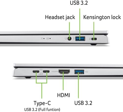 acer Aspire Go 15 AI Ready Laptop   15 6 FHD  1920 x 1080  IPS Display   Intel Core 3 Processor N355   Intel Graphics   8GB DDR5   128GB UFS   Wi Fi 6   Windows 11 Home in S Mode   AG15 32P 39R2