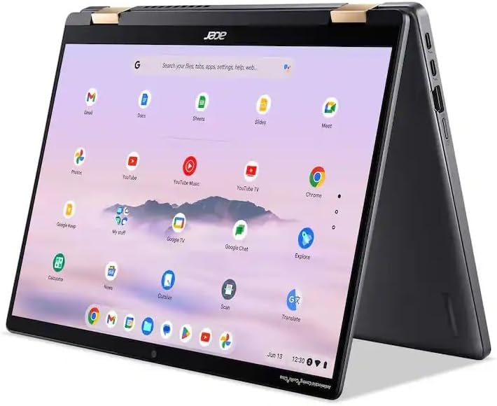 acer Chromebook Plus Spin 714 2 in 1 Laptop with Google AI   14 Full HD IPS Touch   Intel Core Ultra 5 115U   8GB LPDDR5 1TB SSD   Wi Fi6E Backlit KB Chrome OS Steel Gray   w/Stylus Pen  W/GaLiMu