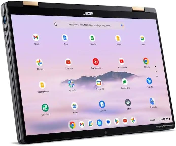 acer Chromebook Plus Spin 714 2 in 1 Laptop with Google AI   Intel Core Ultra 5 115U   14 Full HD IPS Touch   8GB LPDDR5 256GB SSD   Wi Fi6E Backlit KB Chrome OS Steel Gray   w/Stylus Pen  W/GaLiMu