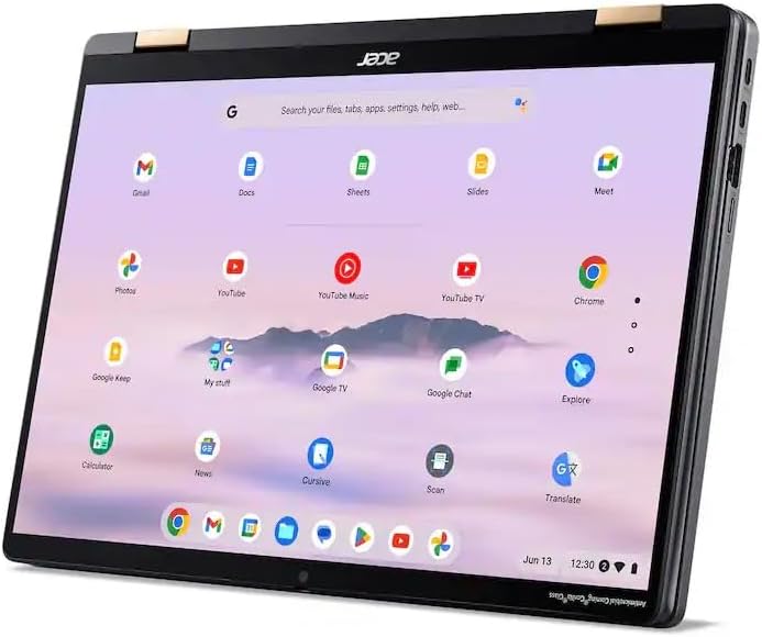 acer Chromebook Plus Spin 714 2 in 1 Laptop with Google AI   Intel Core Ultra 5 115U   14 Full HD IPS Touch   8GB LPDDR5 256GB SSD   Wi Fi6E Backlit KB Chrome OS Steel Gray   w/Stylus Pen  W/GaLiMu