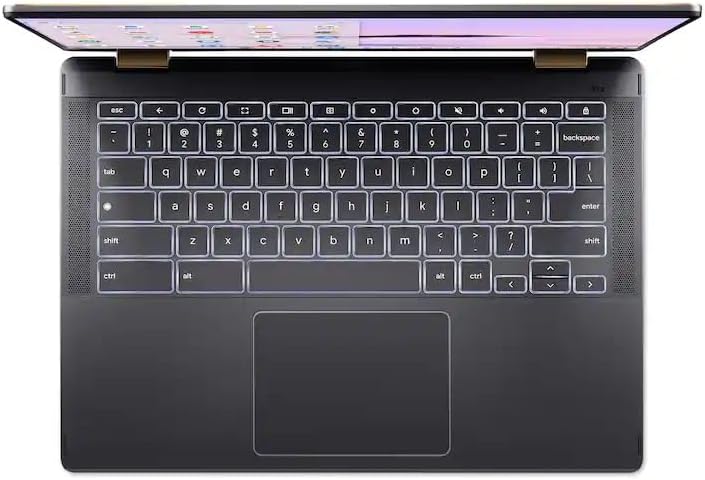 acer Chromebook Plus Spin 714 2 in 1 Laptop with Google AI   Intel Core Ultra 5 115U   14 Full HD IPS Touch   8GB LPDDR5 256GB SSD   Wi Fi6E Backlit KB Chrome OS Steel Gray   w/Stylus Pen  W/GaLiMu