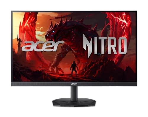 acer Nitro 27 Inch Full HD 1920 x 1080 ZeroFrame Design Gaming IPS Monitor   AMD FreeSync Premium   200Hz Refresh   Up to 0 5ms   1 x Display Port 1 2 and 2 x HDMI 2 0 Ports   KG271 X1biip