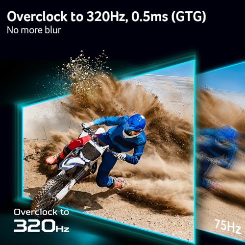 acer Nitro 27  WQHD 2560 x 1440 Gaming IPS MiniLED Monitor   AMD FreeSync Premium   320Hz Refresh Rate   Up to 0 5ms   AdobeRGB 99    1 x Display Port 1 4 & 2 x HDMI 2 1 Ports   XV275U F3biipprx
