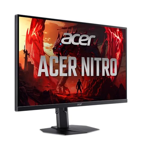 acer Nitro 27  WQHD 2560 x 1440 Gaming IPS MiniLED Monitor   AMD FreeSync Premium   320Hz Refresh Rate   Up to 0 5ms   AdobeRGB 99    1 x Display Port 1 4 & 2 x HDMI 2 1 Ports   XV275U F3biipprx