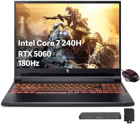 acer Nitro V 15 6 FHD IPS 165Hz Gaming Notebook Intel Core i5 13420H 16GB RAM 512GB SSD NVIDIA GeForce RTX 5050 Obsidian Black