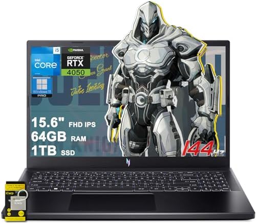 acer Nitro V 15 Gaming Laptop 15 6 FHD IPS 165Hz Intel 8 core i5 13420H 16GB RAM 512GB SSD GeForce RTX 5050 GDDR7 DLSS4  Up to 440 AI Tops  Backlit Thunderbolt WiFi6 Win11 ICP Hub