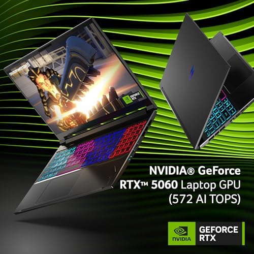 acer Nitro V 16S AI Copilot  PC Gaming Laptop   AMD Ryzen AI 7 350 Processor   NVIDIA GeForce RTX 5060 Laptop GPU   16 WUXGA IPS 180Hz Display   16GB DDR5   1TB Gen 4 SSD   Wi Fi 6E   ANV16S 61 R9TR