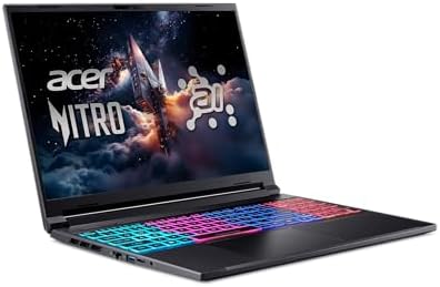 acer Nitro V 16S AI Copilot  PC Gaming Laptop   AMD Ryzen AI 7 350 Processor   NVIDIA GeForce RTX 5060 Laptop GPU   16 WUXGA IPS 180Hz Display   16GB DDR5   1TB Gen 4 SSD   Wi Fi 6E   ANV16S 61 R9TR