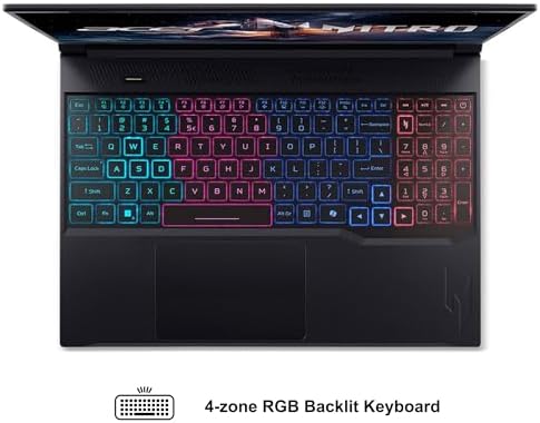 acer Nitro V 16S Gaming Laptop 16 WUXGA IPS 180Hz Intel 10 core Core 7 240H  Beats Ultra 7 268V  32GB RAM 1TB SSD GeForce RTX 5060 DLSS4 GDDR7  Up to 572 AI Tops  4 Zone RGB Backlit Win11Pro ICP Hub