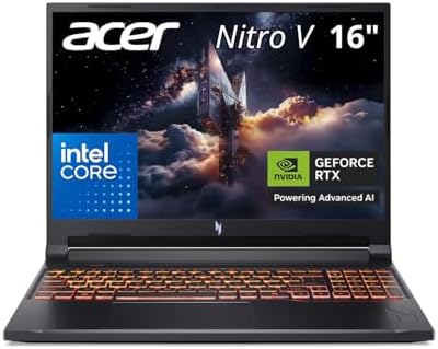 acer Nitro V ANV16 72 72ZY Gaming Laptop   16 WUXGA IPS 180Hz   Intel Core 7 240H   NVIDIA GeForce RTX 5070   16GB RAM   512GB SSD   WiFi 6E   Backlit Keyboard   HDMI 2 1   USB C   Win 11 Home
