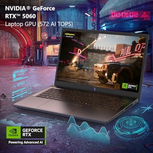 acer Nitro V Gaming Laptop   Intel Core i9 13900H Processor   NVIDIA GeForce RTX 5060 Laptop GPU   15 6 FHD IPS 165Hz Display   16GB DDR4   1TB Gen 4 SSD   Wi Fi 6   Backlit KB   ANV15 52 98KV