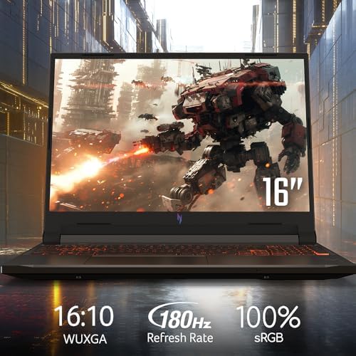acer Nitro V Gaming Laptop   Intel Core 7 Processor 240H   NVIDIA GeForce RTX 5060 Laptop GPU   16 WUXGA IPS 180Hz Display   16GB DDR5   512GB Gen 4 SSD   Wi Fi 6   Backlit KB   ANV16 72 70F4