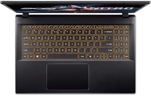 acer Nitro V Laptop para juegos, pantalla FHD de 15.6 pulgadas (1080P), 165Hz, Intel i5-13420H, NVIDIA GeForce RTX 4050, 8GB DDR5, 512GB SSD, Windows 11 Home, KB retroiluminado, negro, soporte plegable para portátil TWE