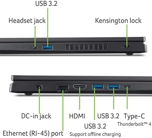 acer Nitro V Laptop para juegos, pantalla FHD de 15.6 pulgadas (1080P), 165Hz, Intel i5-13420H, NVIDIA GeForce RTX 4050, 8GB DDR5, 512GB SSD, Windows 11 Home, KB retroiluminado, negro, soporte plegable para portátil TWE