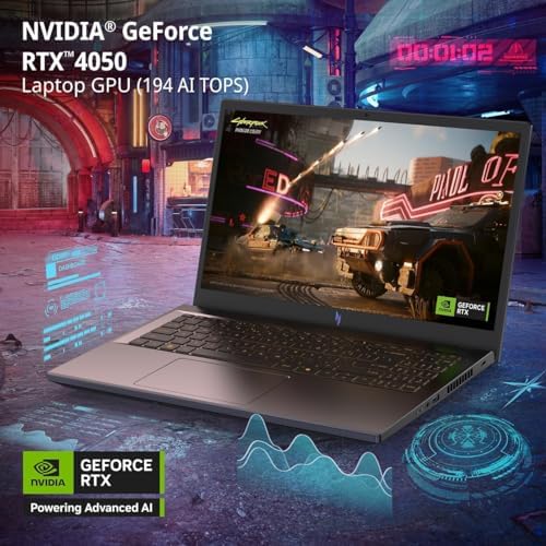 acer Nitro V Laptop para juegos, pantalla FHD de 15.6 pulgadas (1080P), 165Hz, Intel i5-13420H, NVIDIA GeForce RTX 4050, 8GB DDR5, 512GB SSD, Windows 11 Home, KB retroiluminado, negro, soporte plegable para portátil TWE