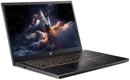 acer Nitro V Gaming Laptop  15 6 FHD IPS Display  165Hz  Intel i5 13420H  NVIDIA GeForce RTX 5050 with 8GB GDDR7 VRAM  16GB RAM  512GB SSD  BK  Win11H  Obsidian Black  TWE Accessories