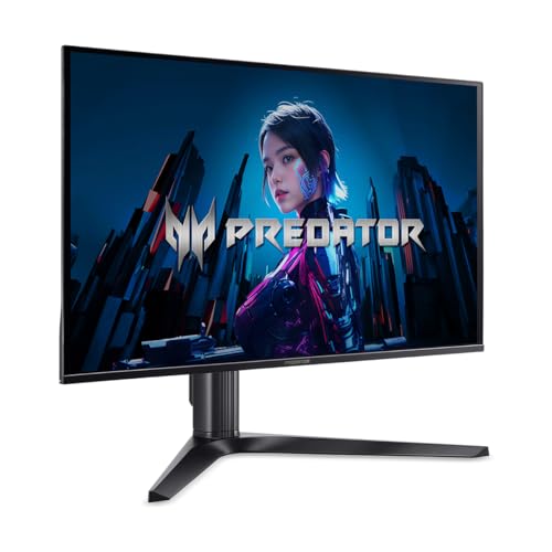 acer Predator Gaming Monitor   27 WQHD  2560 x 1440  OLED   AMD FreeSync Premium Pro   240Hz   0 03ms  G to G    VESA DisplayHDR True Black 400   Display Port 1 4 & 2 x HDMI 2 1   X27U X1bmiiphx