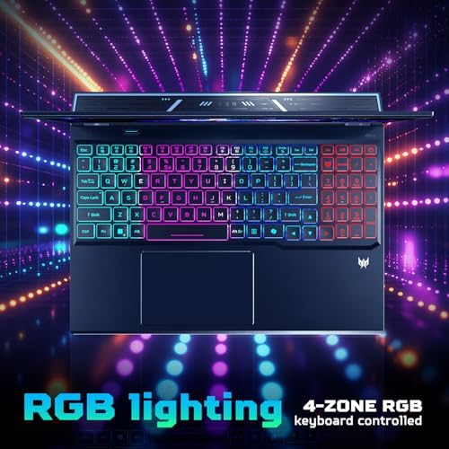 acer Predator Helios Neo 16 AI Gaming Laptop   Intel Core Ultra 9 Processor 275HX   NVIDIA GeForce RTX 5070 Ti   16 WQXGA 240Hz G SYNC   16GB DDR5   1TB Gen 4 SSD   Killer Wi Fi 6E   PHN16 73 92B8