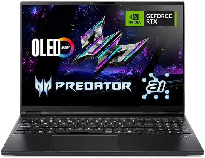 acer Predator Helios Neo 16S Gaming Laptop  2025  16 2560x1600 240Hz  Intel 24 Core Ultra 9 275HX  NVIDIA GeForce RTX 5060  16GB DDR5  1TB SSD  Win11 Home  RGB Backlit KB  Wi Fi 6E  BT 5 4  Black