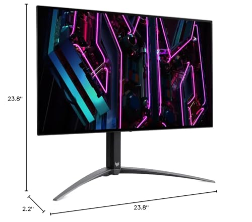 acer Predator X27U 27 inch OLED Gaming Monitor 240Hz WQHD 30 s Response Time  Renewed 