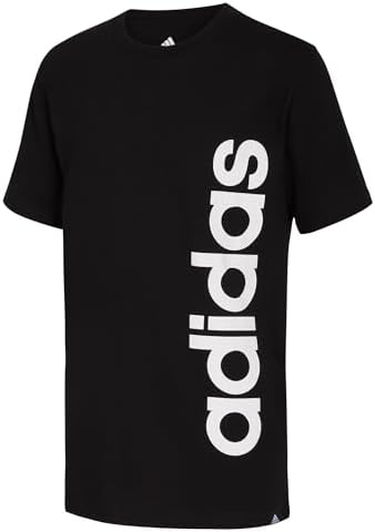 adidas Boys Short Sleeve Linear Logo T Shirt