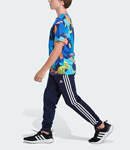 adidas Boys Short Sleeve Linear Logo T Shirt