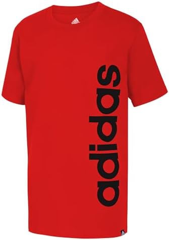 adidas Boys Short Sleeve Linear Logo T Shirt