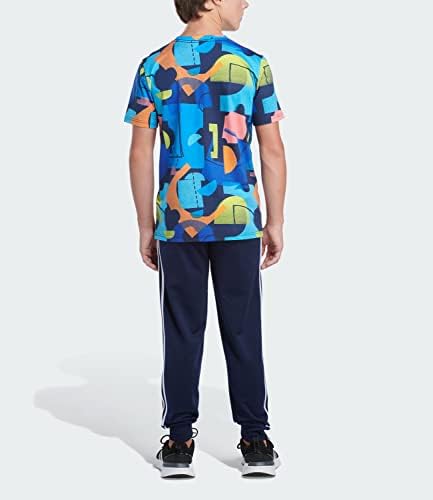 adidas Boys Short Sleeve Linear Logo T Shirt