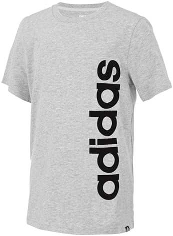 adidas Boys Short Sleeve Linear Logo T Shirt