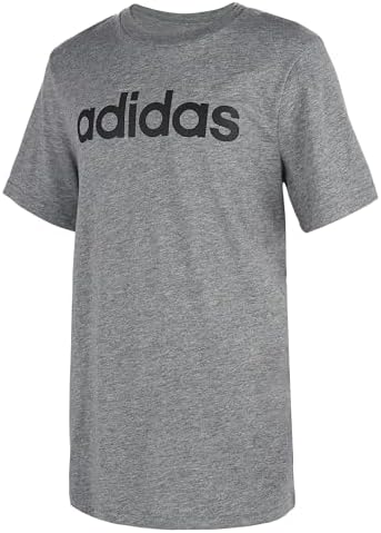 adidas Boys Short Sleeve Linear Logo T Shirt