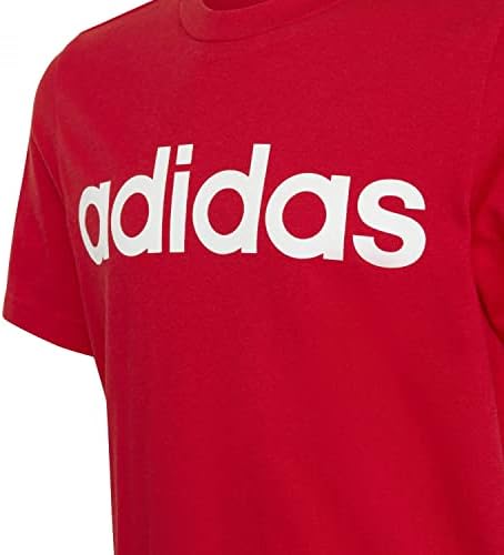 adidas Boys Short Sleeve Linear Logo T Shirt