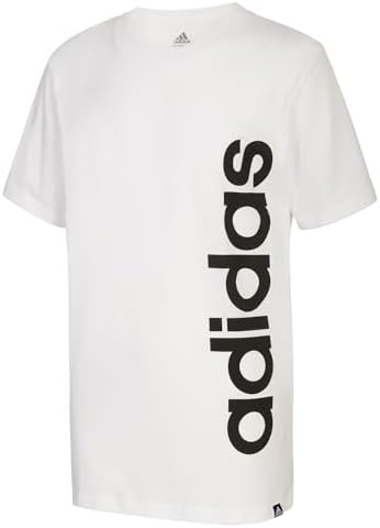 adidas Boys Short Sleeve Linear Logo T Shirt