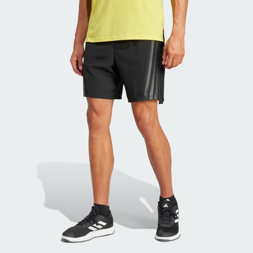 adidas Designed-for-Training 3-Stripes Shorts - Black