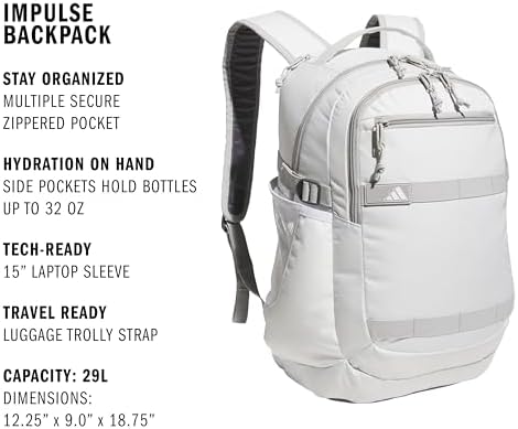 adidas Impulse Backpack  sport bag for men and women  durable and lightweight