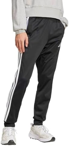 adidas Mens 3 Stripes Tricot Regular Tapered Pants Casual   Pink