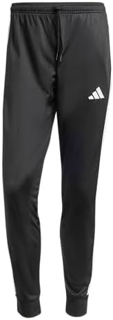 adidas Mens 3 Stripes Tricot Regular Tapered Pants Casual   Pink