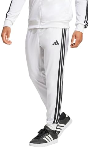 adidas Mens 3 Stripes Tricot Regular Tapered Pants Casual   Pink