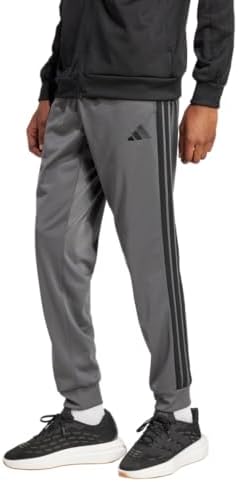 adidas Mens 3 Stripes Tricot Regular Tapered Pants Casual   Pink
