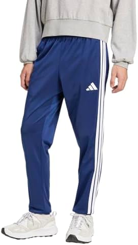 adidas Mens 3 Stripes Tricot Regular Tapered Pants Casual   Pink